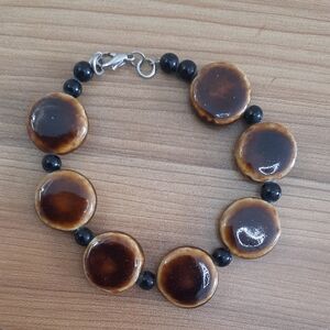 Ceramic And Bead Bracelet